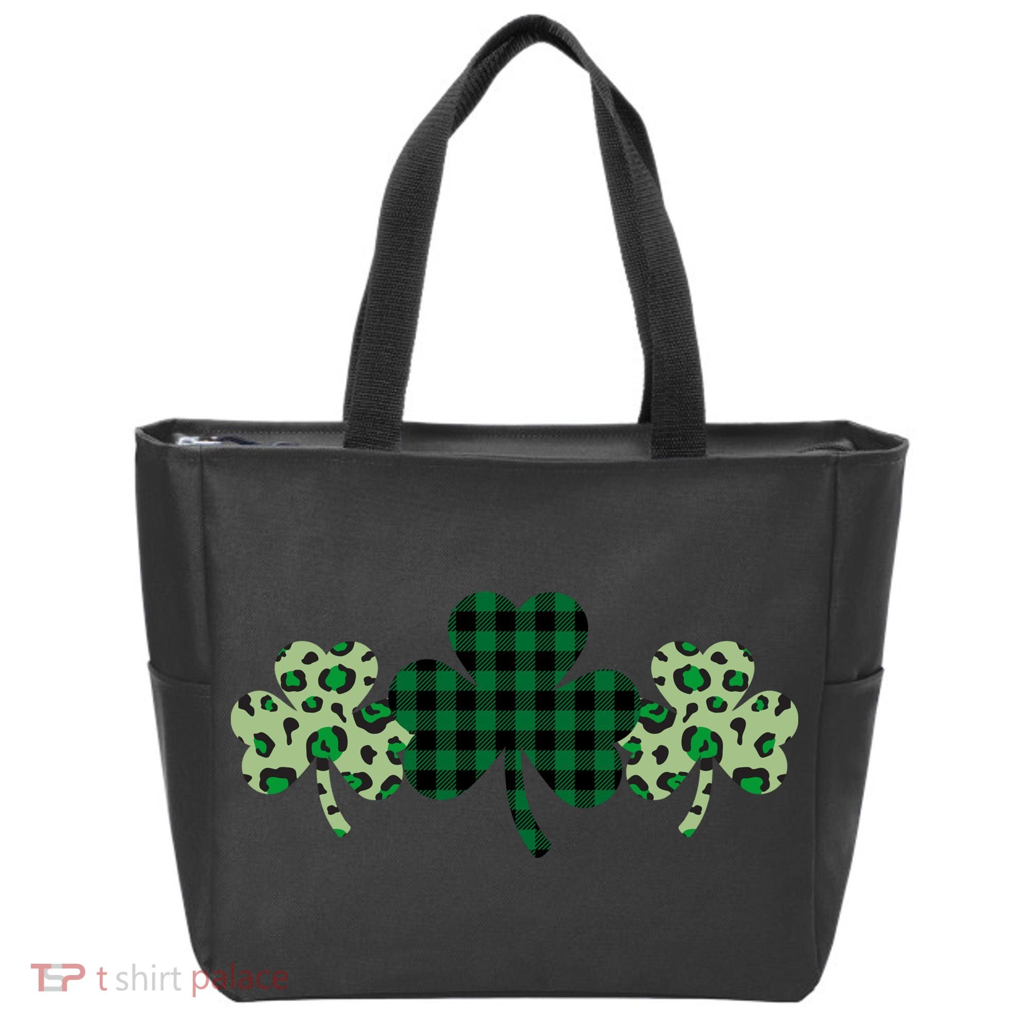 St Patricks Day Shamrock Pattern Tote Bag