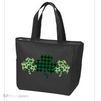 St Patricks Day Shamrock Pattern Tote Bag thumb 3