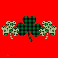 St Patricks Day Shamrock Pattern Santa Hat thumb 1