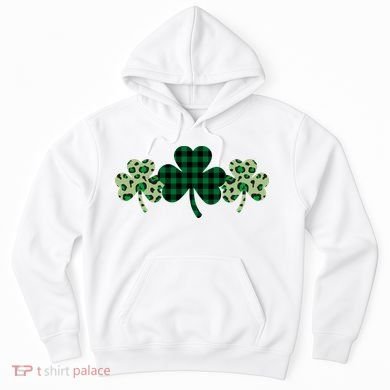 St Patricks Day Shamrock Pattern Hoodie