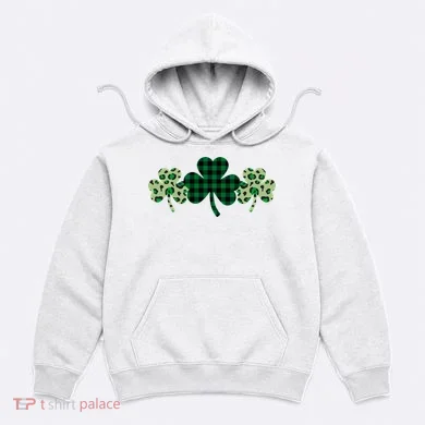 St Patricks Day Shamrock Pattern Hoodie
