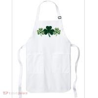 St Patricks Day Shamrock Pattern Apron thumb 0