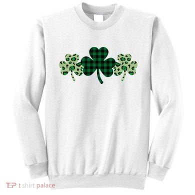 St Patricks Day Shamrock Pattern Sweatshirt