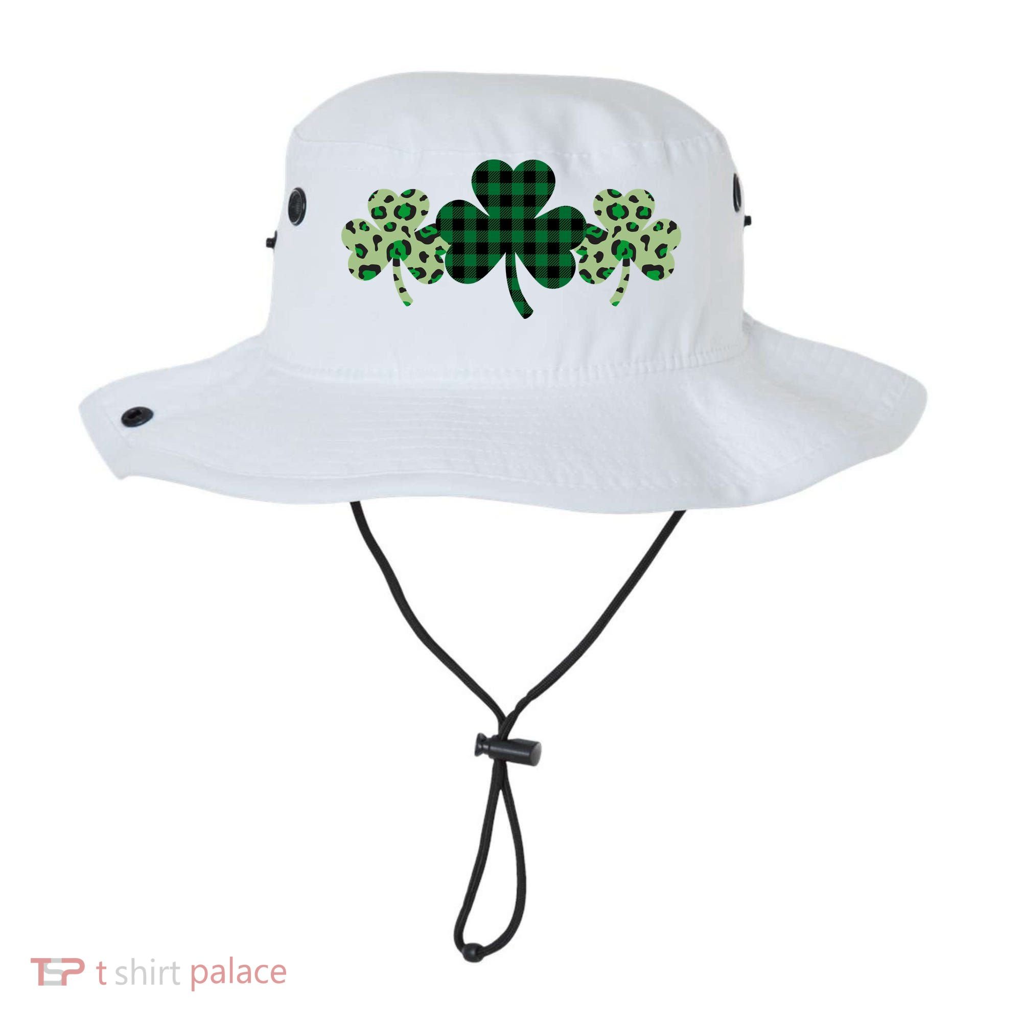 St Patricks Day Shamrock Pattern Bucket Hat