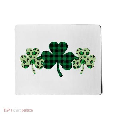 St Patricks Day Shamrock Pattern Mousepad