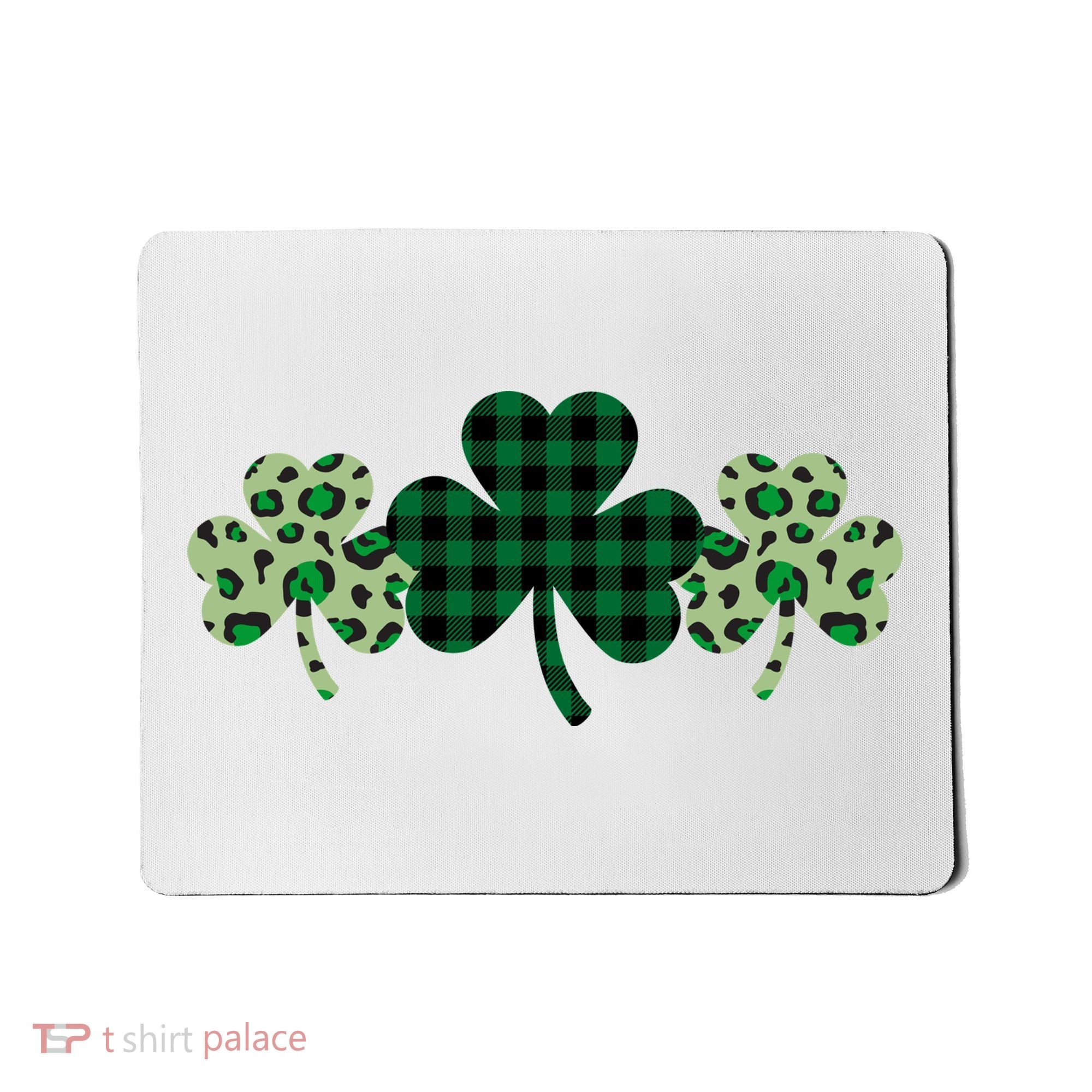 St Patricks Day Shamrock Pattern Mousepad