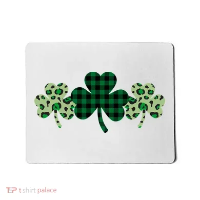 St Patricks Day Shamrock Pattern Mousepad