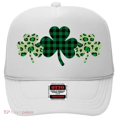 St Patricks Day Shamrock Pattern Hat