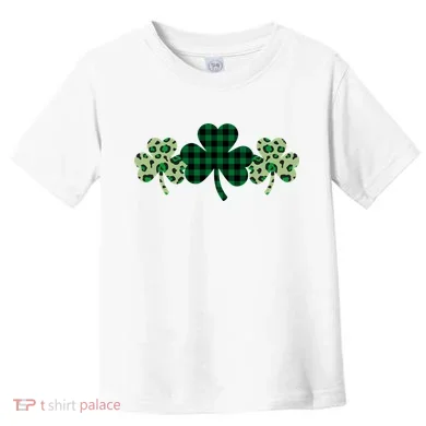 St Patricks Day Shamrock Pattern Toddler T-Shirt