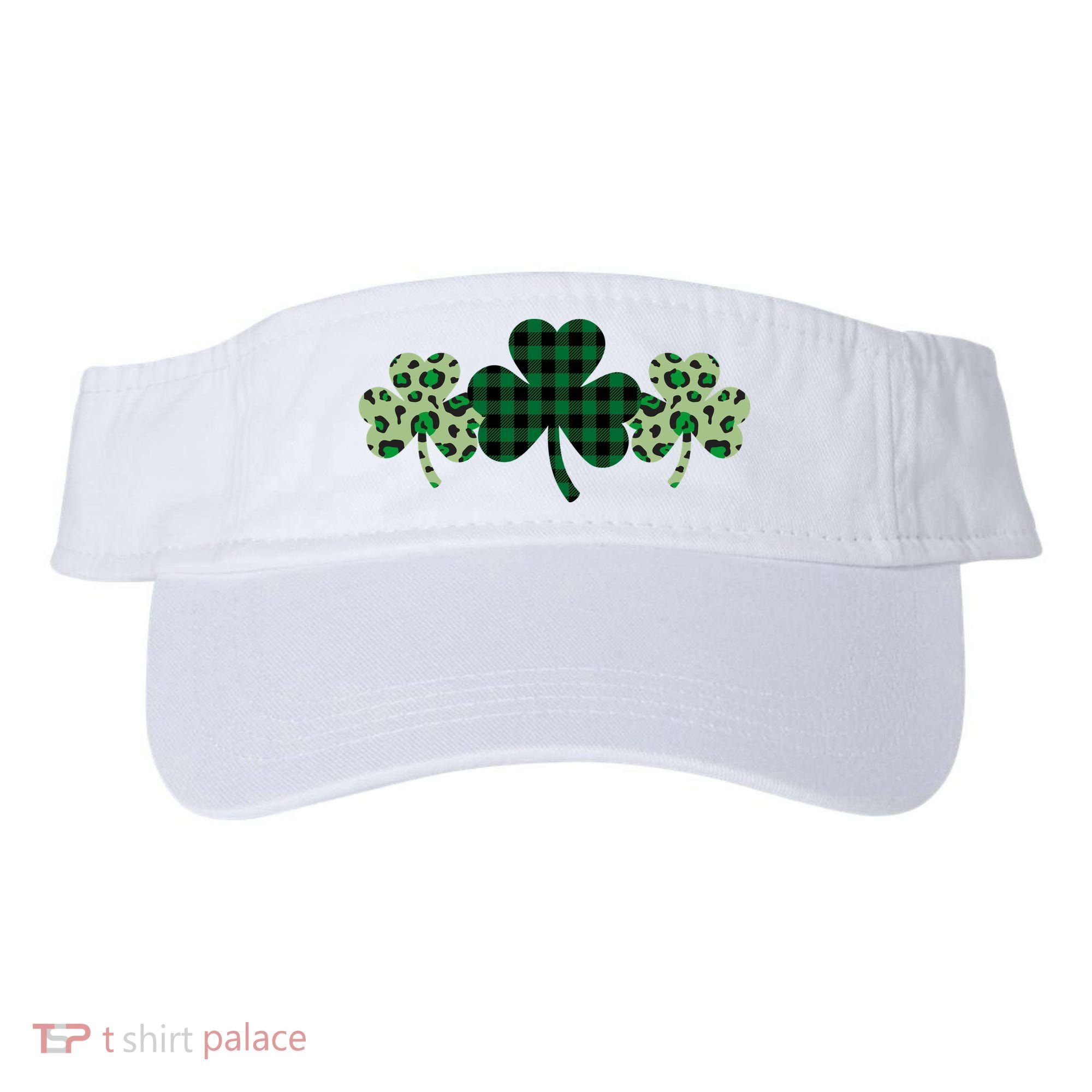 St Patricks Day Shamrock Pattern Visor