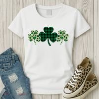 St Patricks Day Shamrock Pattern Women's T-Shirt thumb 3