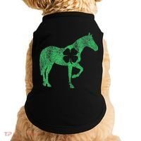 St Patrick's Day Shamrock Horse Irish Green Saint Paddy's Doggie Tank thumb 0