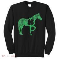 St Patrick's Day Shamrock Horse Irish Green Saint Paddy's Sweatshirt thumb 0