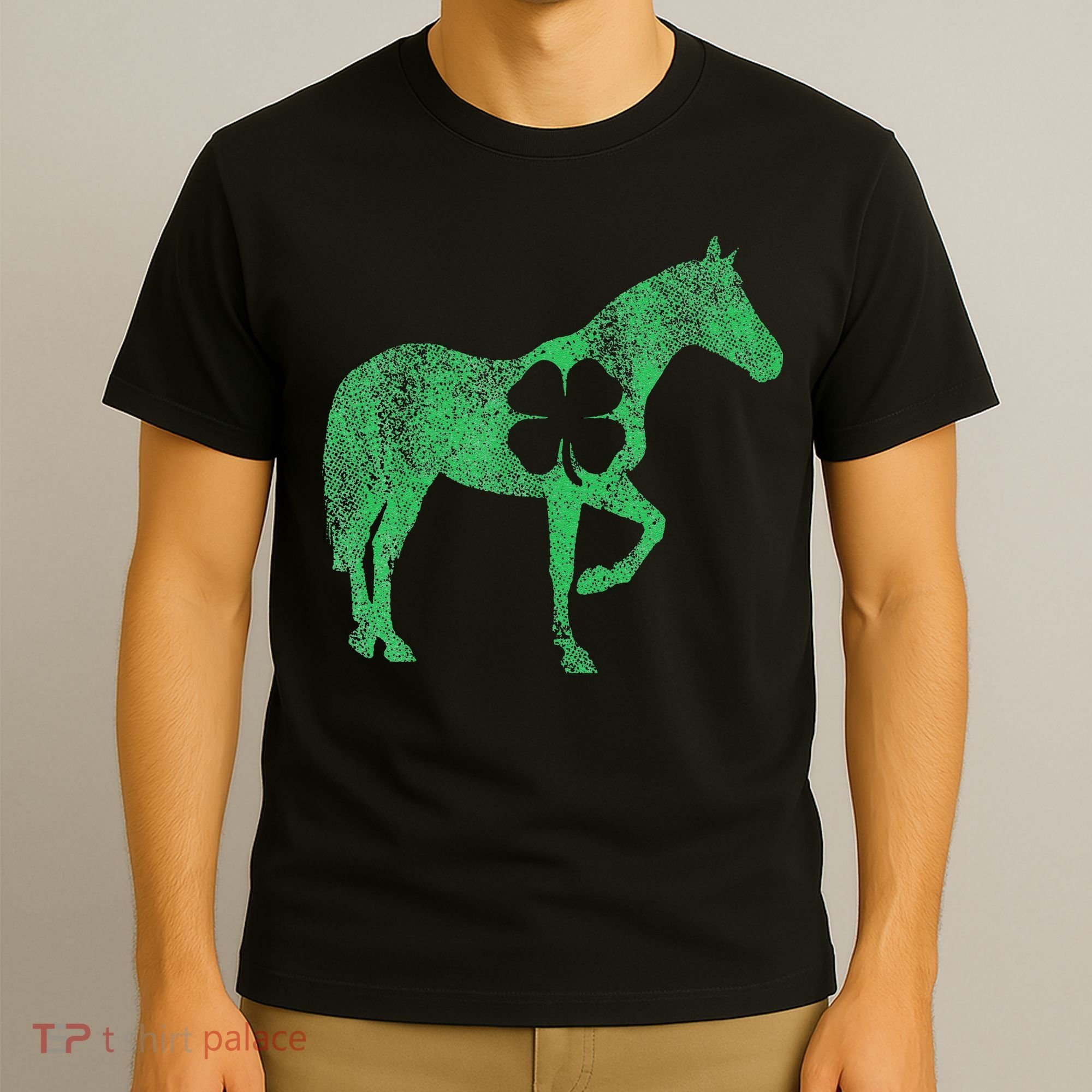 St Patrick's Day Shamrock Horse Irish Green Saint Paddy's T-Shirt