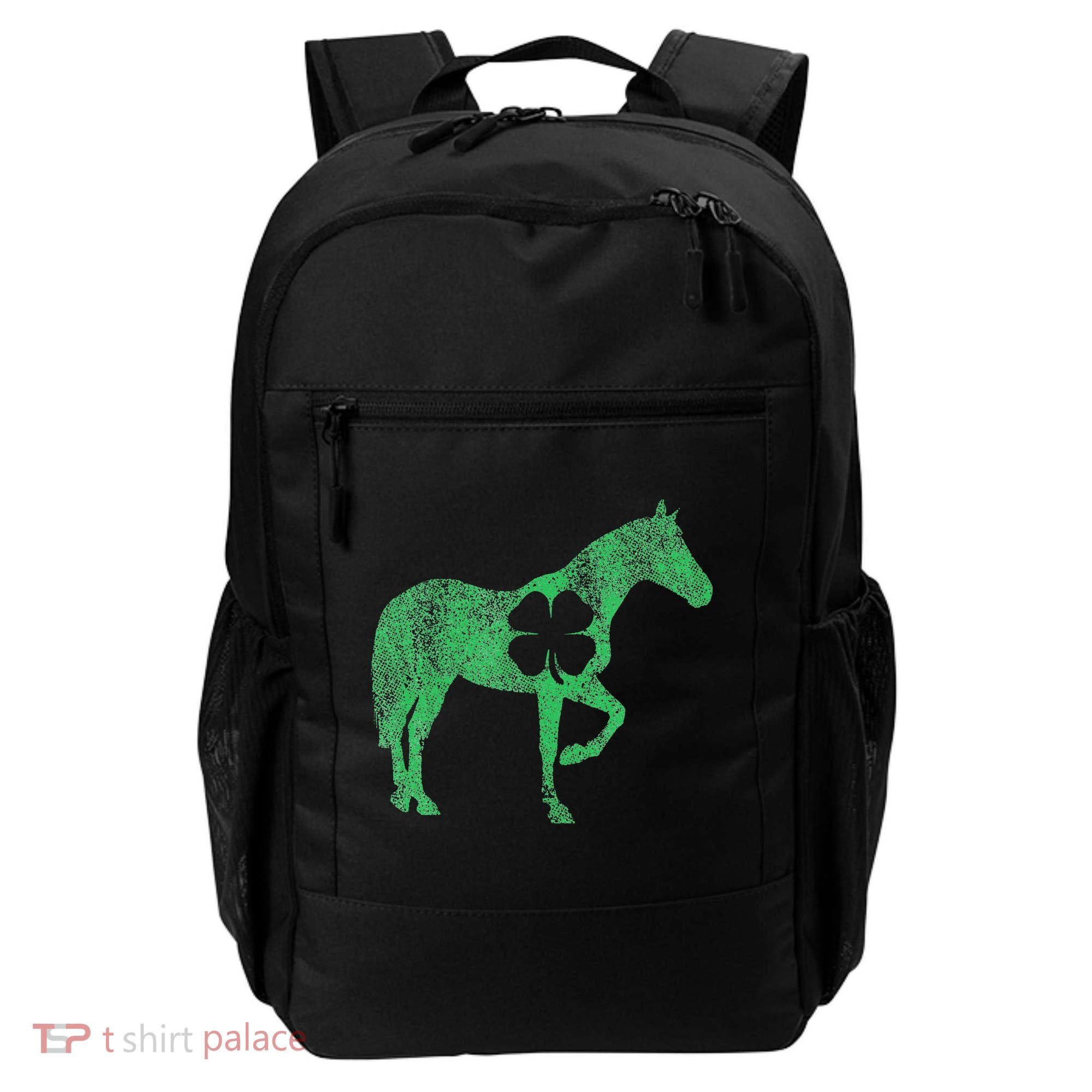 St Patrick's Day Shamrock Horse Irish Green Saint Paddy's Backpack