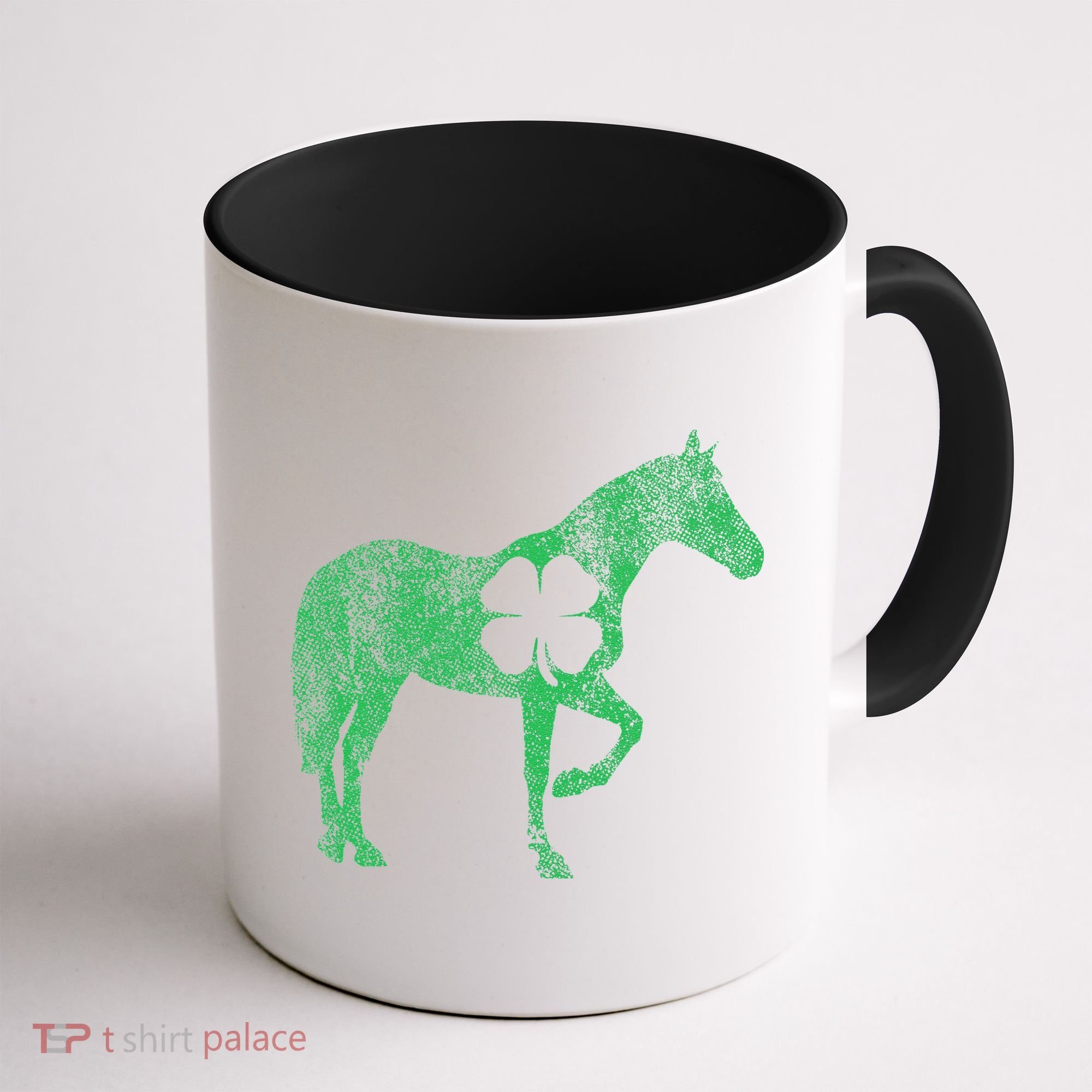 St Patrick's Day Shamrock Horse Irish Green Saint Paddy's Coffee Mug