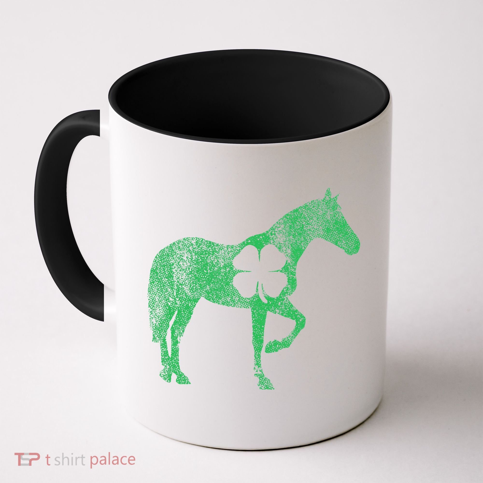 St Patrick's Day Shamrock Horse Irish Green Saint Paddy's Coffee Mug
