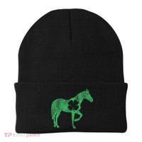 St Patrick's Day Shamrock Horse Irish Green Saint Paddy's Beanie thumb 0