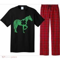 St Patrick's Day Shamrock Horse Irish Green Saint Paddy's Pajama Set thumb 0
