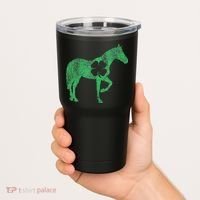 St Patrick's Day Shamrock Horse Irish Green Saint Paddy's Tumbler thumb 2