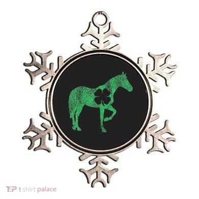 St Patrick's Day Shamrock Horse Irish Green Saint Paddy's Ornament