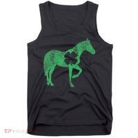 St Patrick's Day Shamrock Horse Irish Green Saint Paddy's Tank Top thumb 0