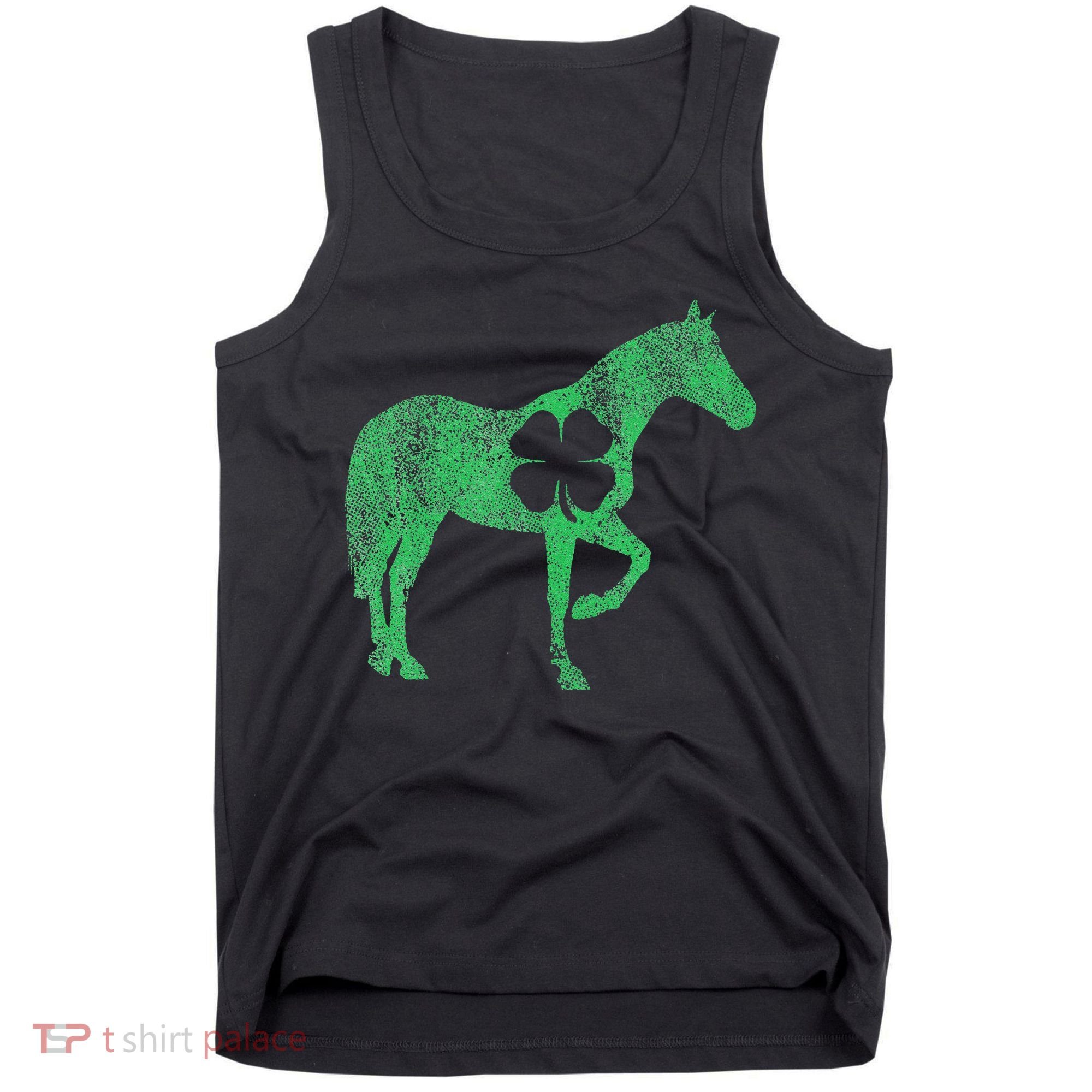 St Patrick's Day Shamrock Horse Irish Green Saint Paddy's Tank Top