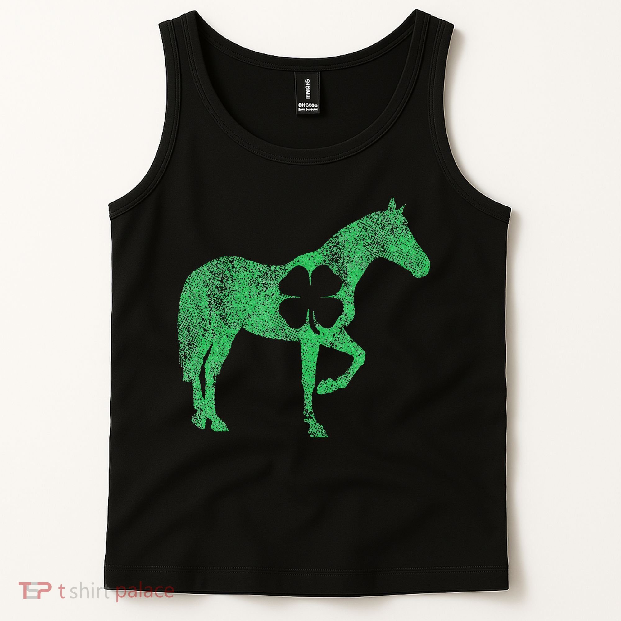St Patrick's Day Shamrock Horse Irish Green Saint Paddy's Tank Top
