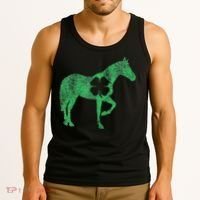 St Patrick's Day Shamrock Horse Irish Green Saint Paddy's Tank Top thumb 3
