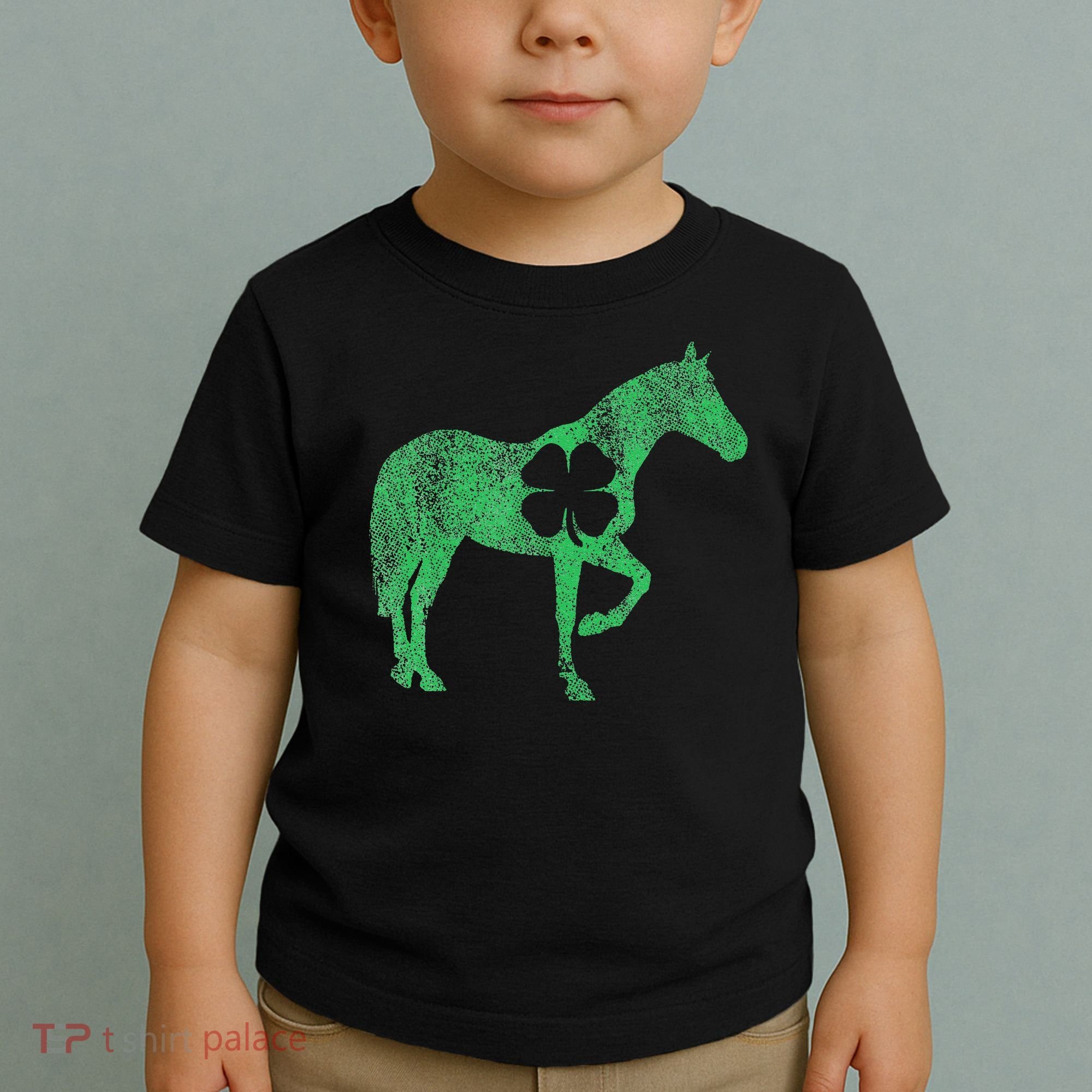 St Patrick's Day Shamrock Horse Irish Green Saint Paddy's Toddler T-Shirt