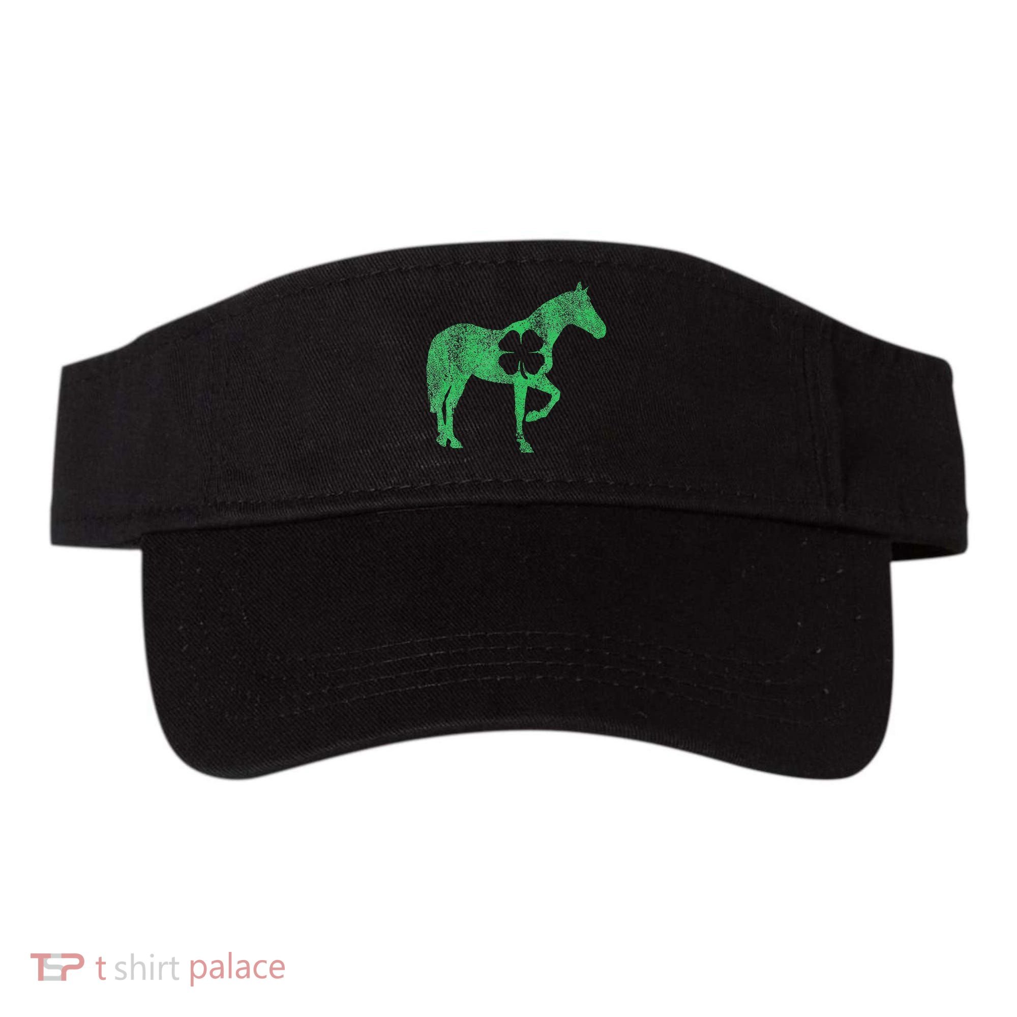 St Patrick's Day Shamrock Horse Irish Green Saint Paddy's Visor