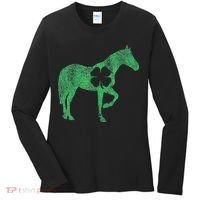St Patrick's Day Shamrock Horse Irish Green Saint Paddy's Women's Long Sleeve Shirt thumb 0