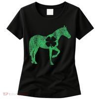 St Patrick's Day Shamrock Horse Irish Green Saint Paddy's Women's T-Shirt thumb 0