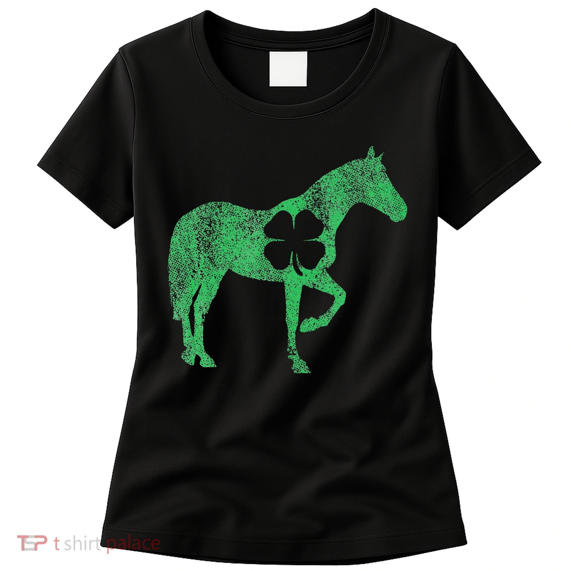 St Patrick's Day Shamrock Horse Irish Green Saint Paddy's Women's T-Shirt
