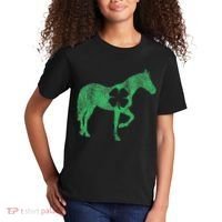 St Patrick's Day Shamrock Horse Irish Green Saint Paddy's Kids T-Shirt thumb 2