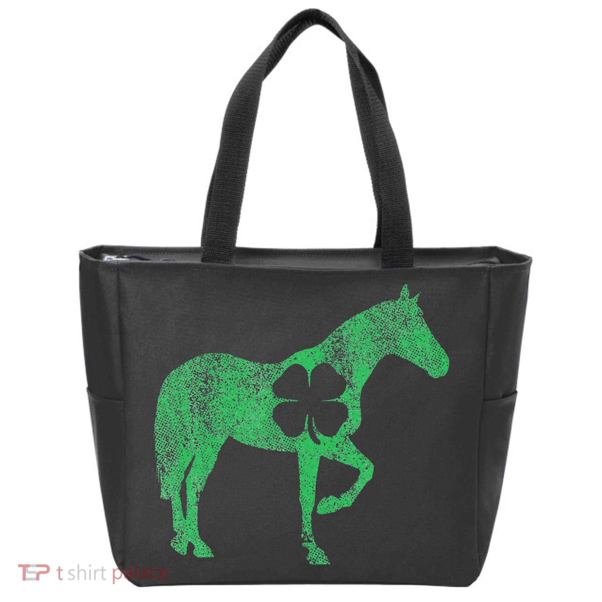 St Patrick's Day Shamrock Horse Irish Green Saint Paddy's Tote Bag