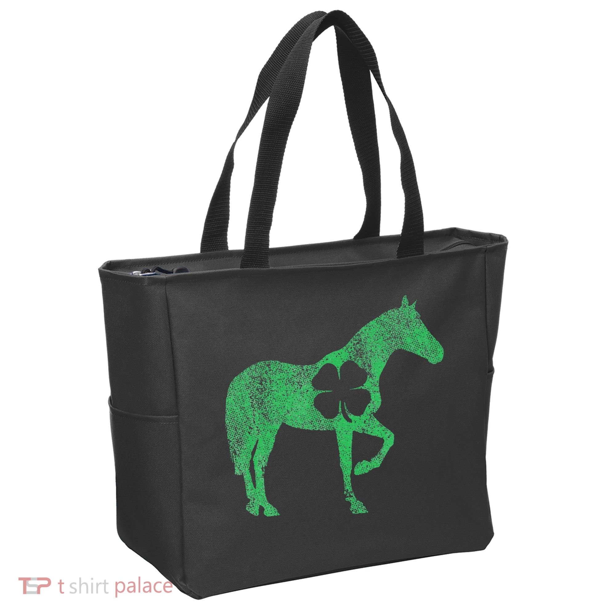 St Patrick's Day Shamrock Horse Irish Green Saint Paddy's Tote Bag
