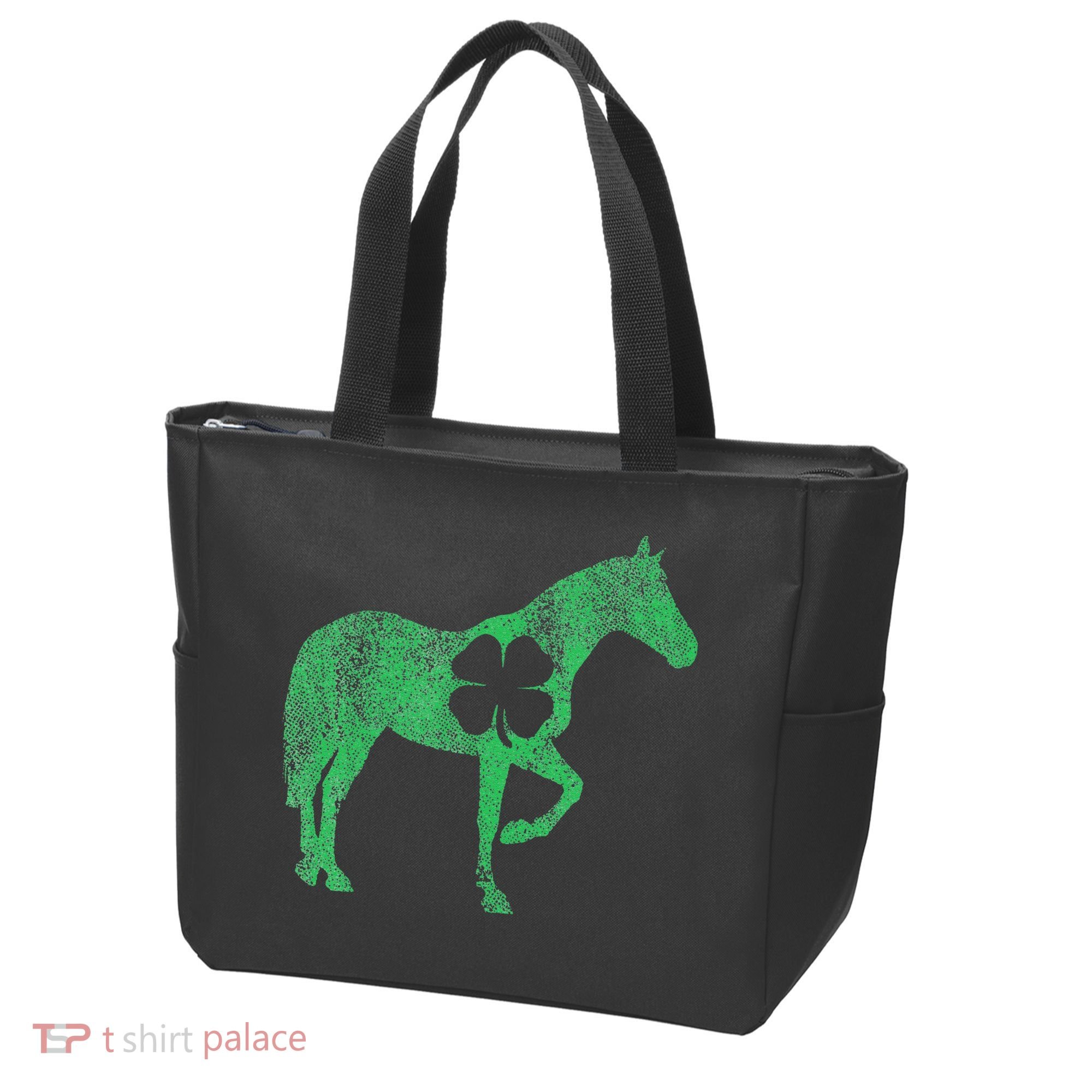 St Patrick's Day Shamrock Horse Irish Green Saint Paddy's Tote Bag