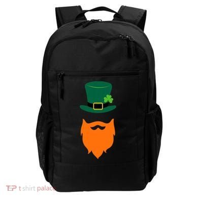 St Patrick's Day Beard Guy Funny Backpack
