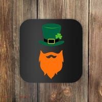 St Patrick's Day Beard Guy Funny Coaster thumb 0