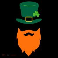St Patrick's Day Beard Guy Funny Coaster thumb 2