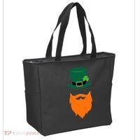 St Patrick's Day Beard Guy Funny Tote Bag thumb 2