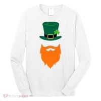 St Patrick's Day Beard Guy Funny Long Sleeve Shirt thumb 0