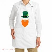 St Patrick's Day Beard Guy Funny Apron thumb 2