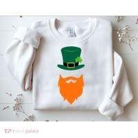 St Patrick's Day Beard Guy Funny Sweatshirt thumb 2