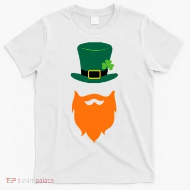 St Patrick's Day Beard Guy Funny T-Shirt