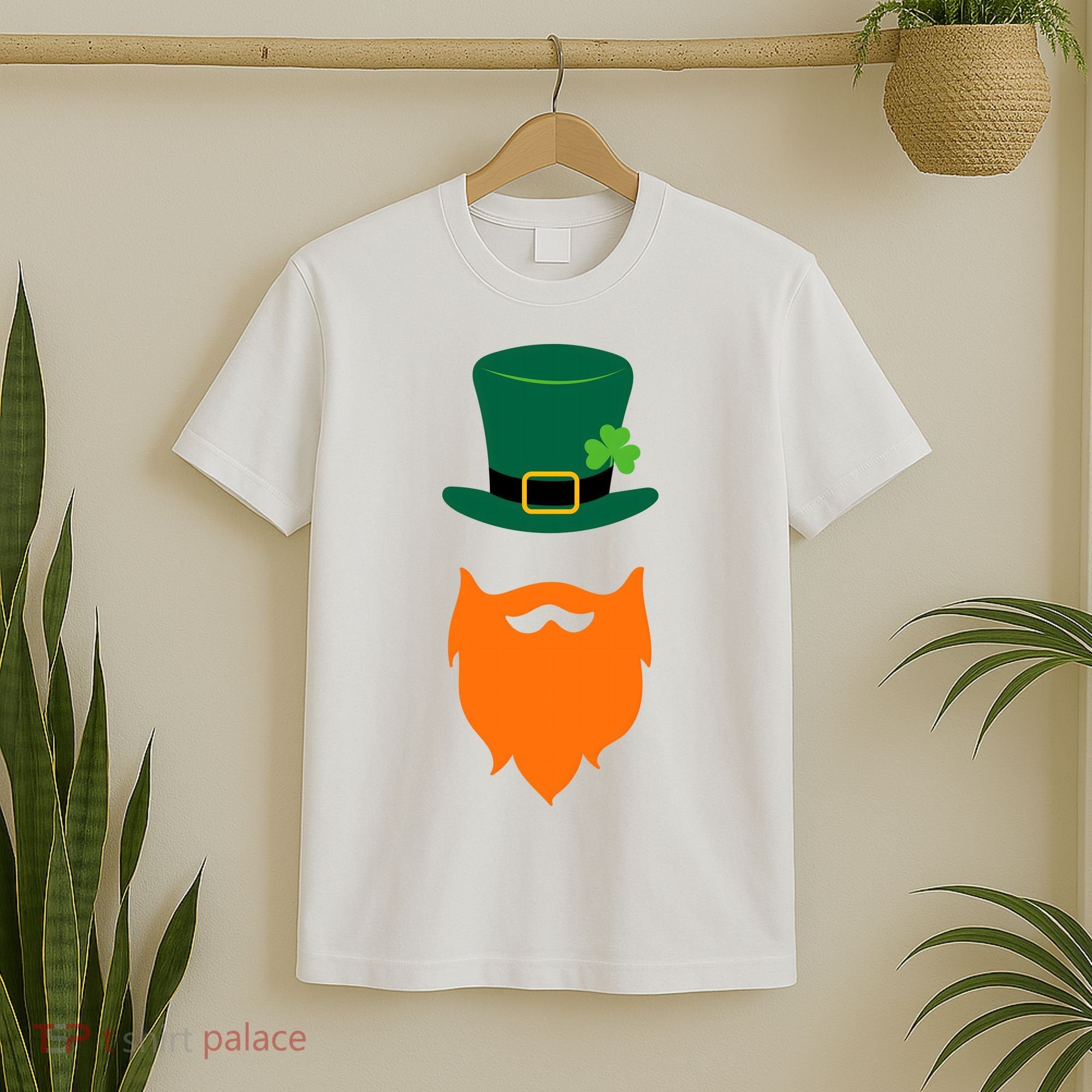 St Patrick's Day Beard Guy Funny T-Shirt