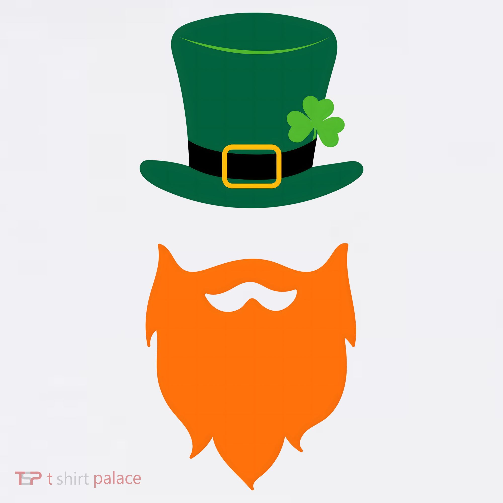 St Patrick's Day Beard Guy Funny T-Shirt