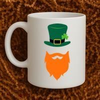 St Patrick's Day Beard Guy Funny Coffee Mug thumb 2