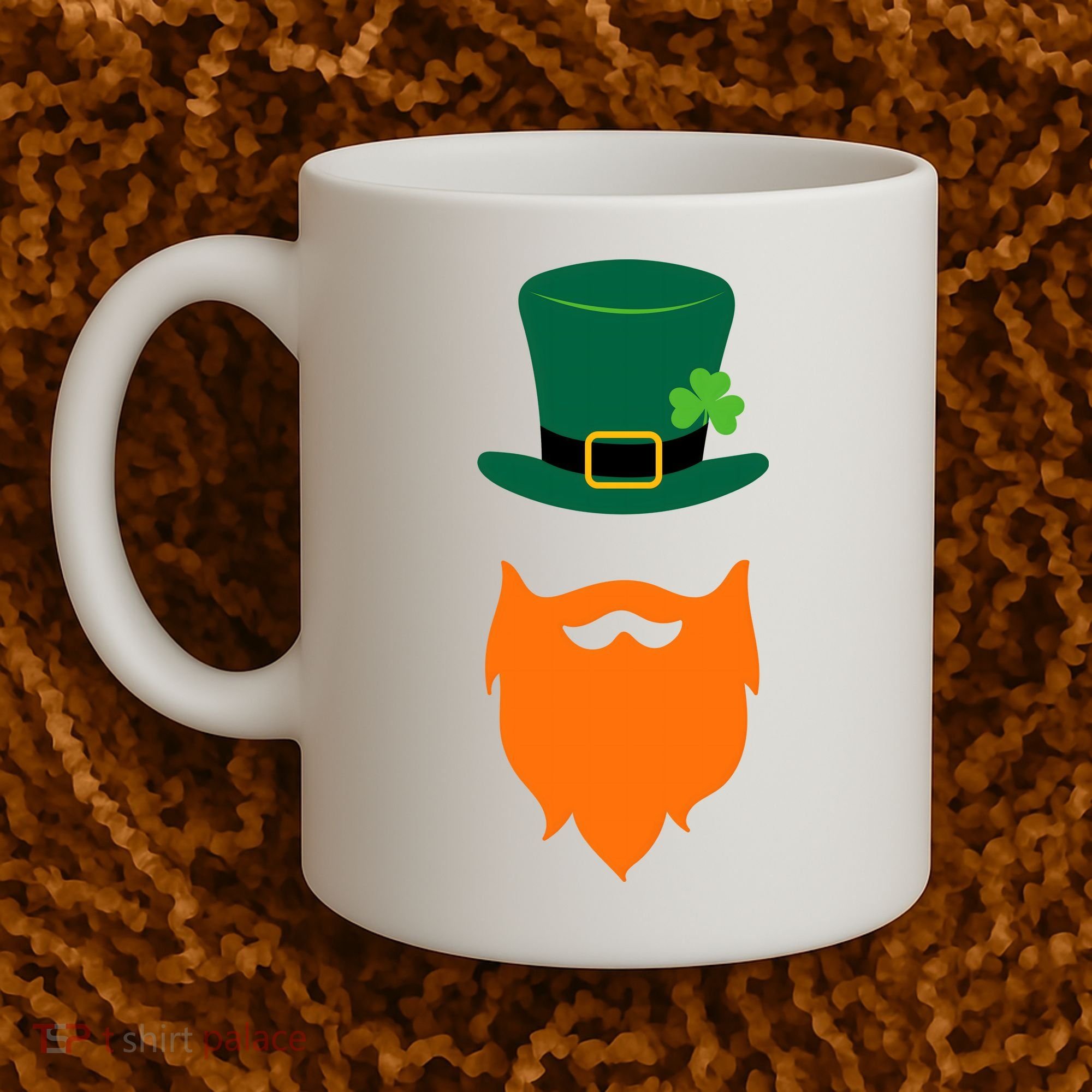 St Patrick's Day Beard Guy Funny Coffee Mug